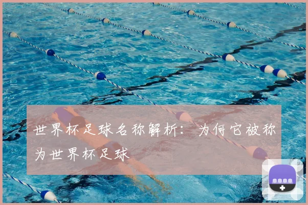 世界杯足球名称解析：为何它被称为世界杯足球